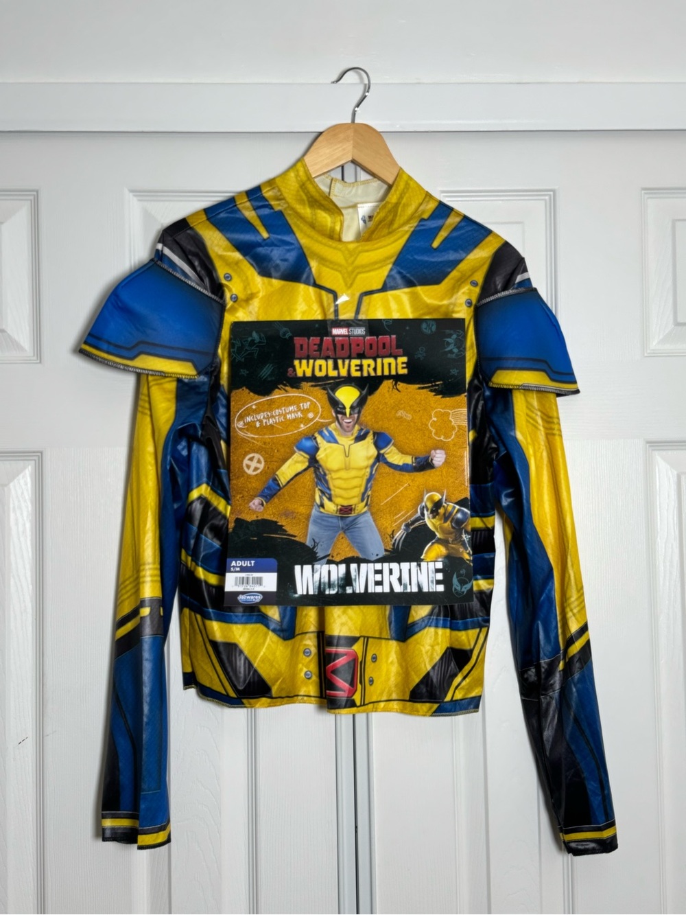 Wolverine Yellow & Blue adult S/M Costume Top - Marvel Deadpool Crossover